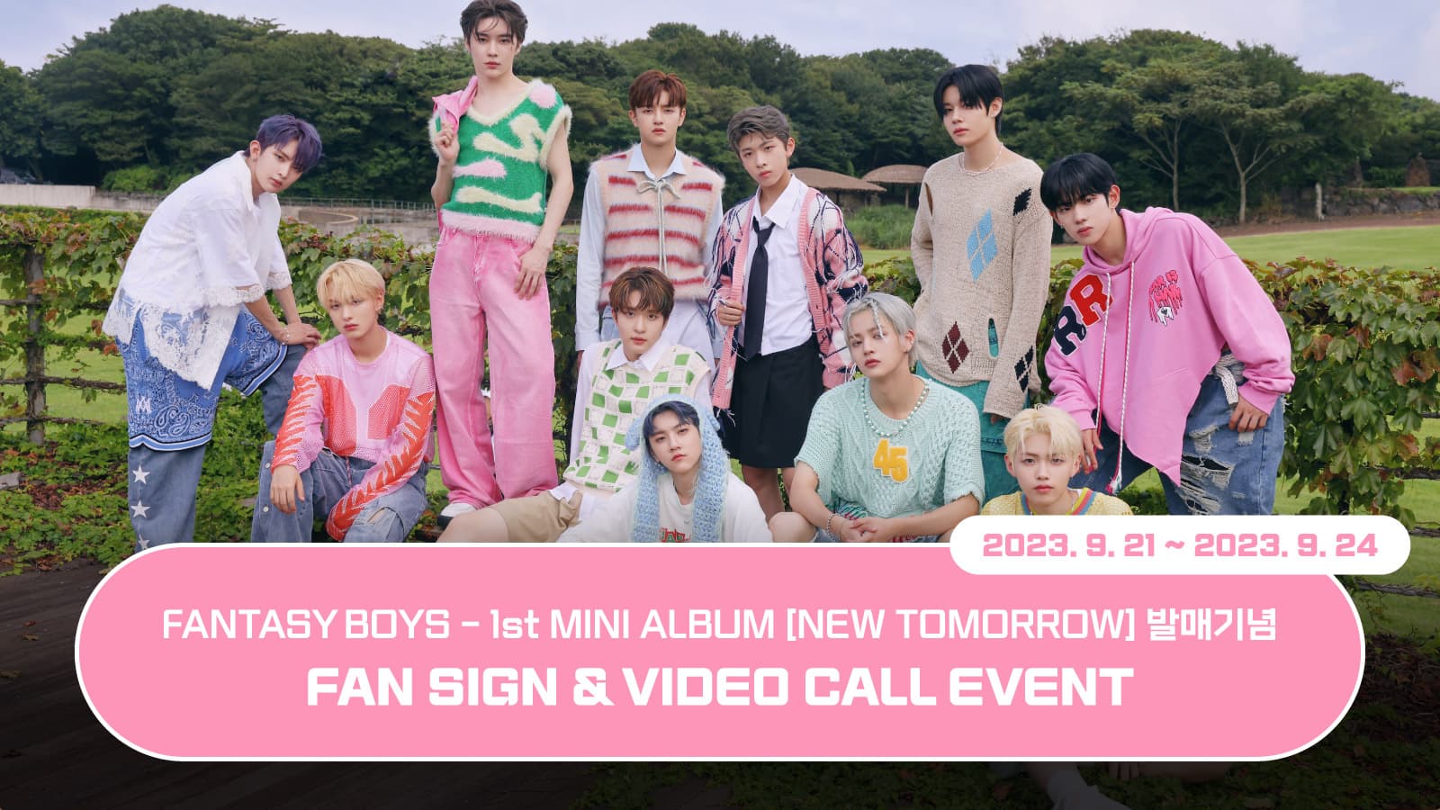 [231006] 판타지보이즈 (FANTASY BOYS) 1st MINI ALBUM [NEW TOMORROW] (EVER MUSIC ALBUM ver.) 발매 기념 사인회 이벤트