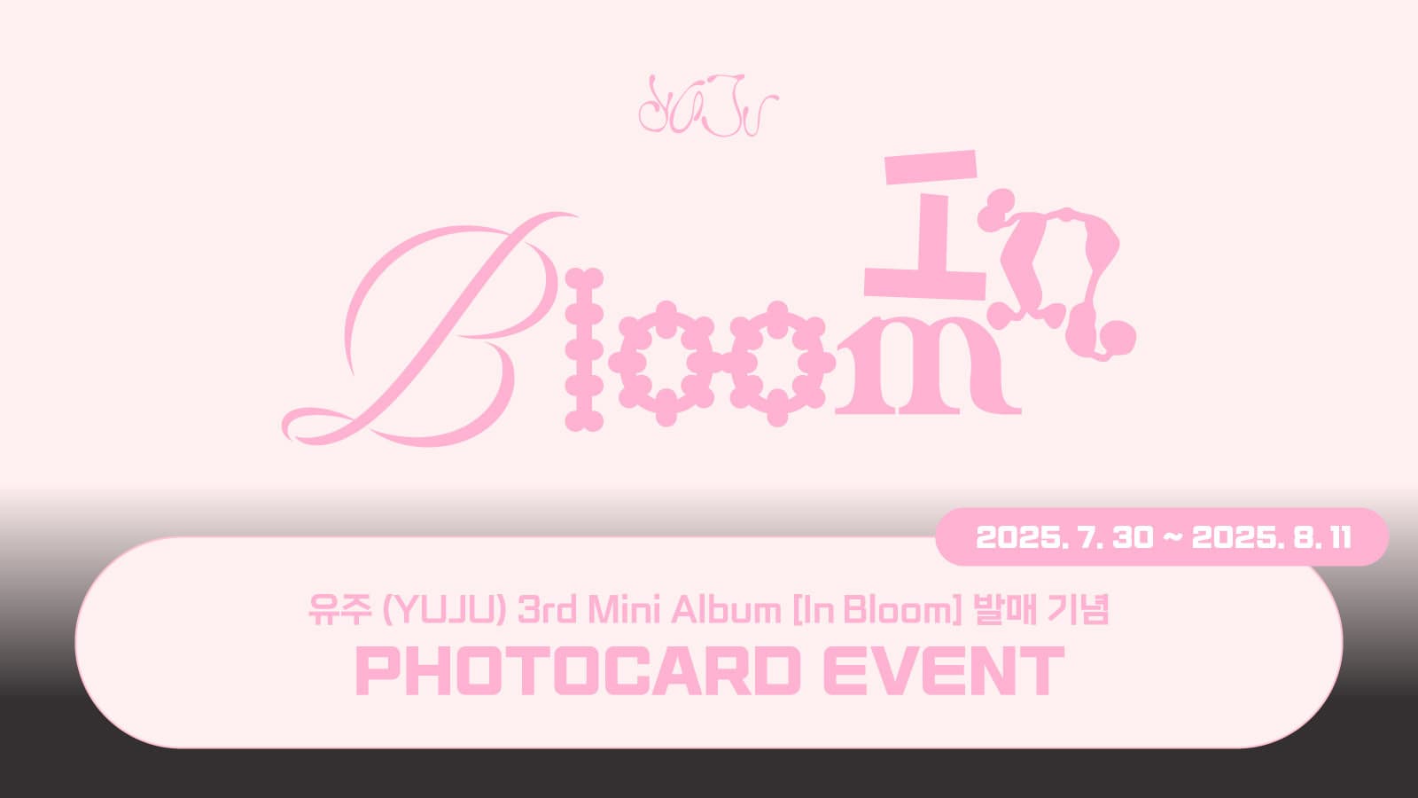 [포토카드이벤트] 유주 (YUJU) 3rd Mini Album [In Bloom] 포토카드 이벤트