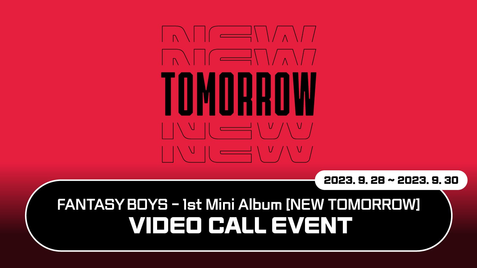 [231003] 판타지보이즈 (FANTASY BOYS) 1st MINI ALBUM [NEW TOMORROW] (EVER MUSIC ALBUM ver.) 사인회 이벤트