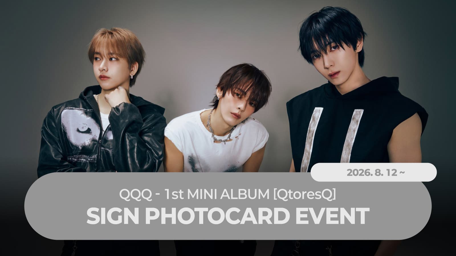 [SIGN PHOTOCARD EVENT] QQQ 1st MINI ALBUM [QtoresQ] 사인 포토카드 이벤트
