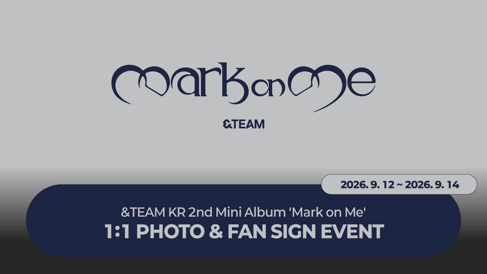 [261113] &TEAM (앤팀) - KR 2nd Mini Album 'Mark on Me' 사인회 이벤트