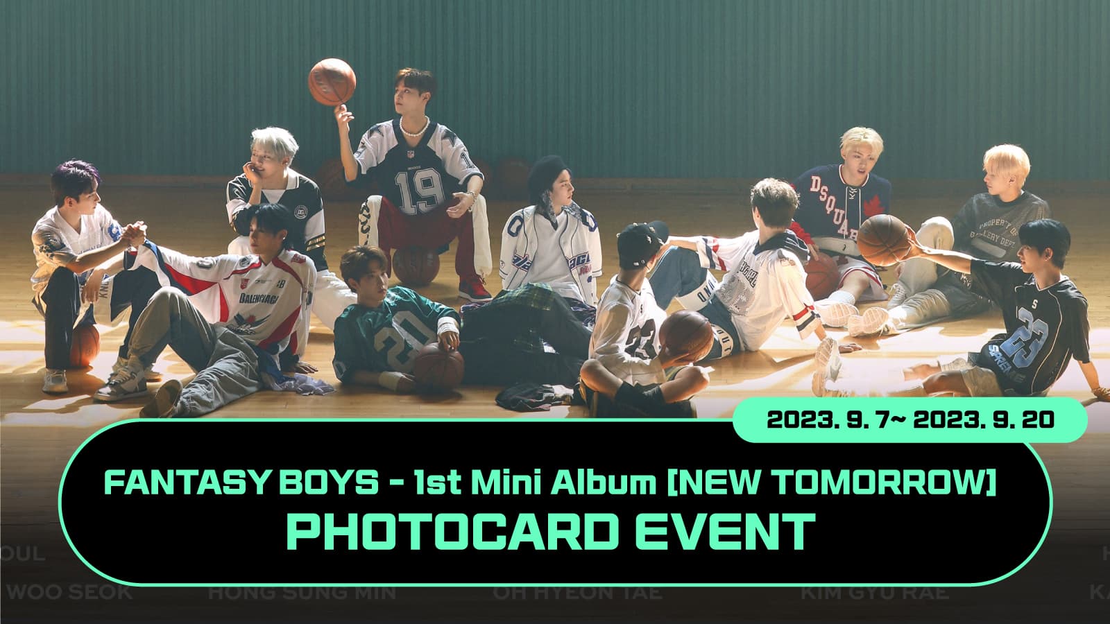 [포토카드이벤트] 판타지보이즈 (FANTASY BOYS) 1st MINI ALBUM [NEW TOMORROW] (EVER MUSIC ALBUM ver.) 발매 기념 포토카드 이벤트