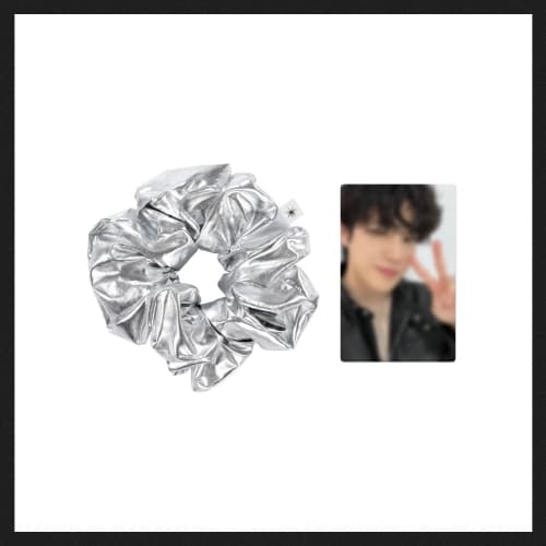 엑소(EXO)_16.헤어슈슈 + 포토카드 세트_SILVER ver._EXO THE7TH[EXIST]OFFICIAL MD