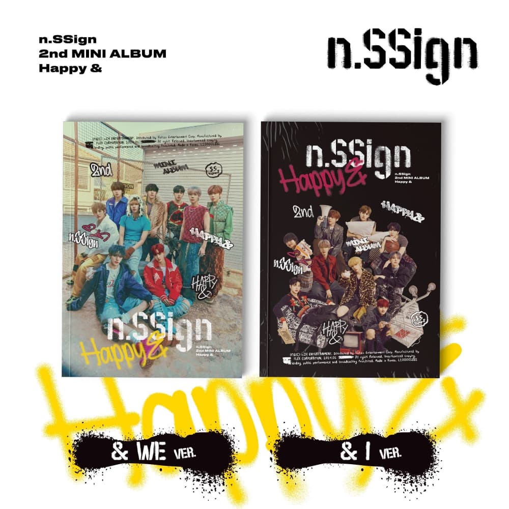 n.SSign (엔싸인) - 2nd MINI ALBUM [Happy &] (랜덤)