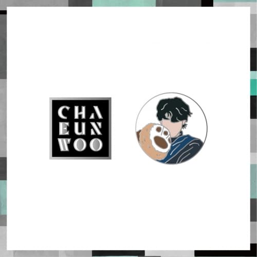 차은우(CHA EUN-WOO)_03.메탈 뱃지 세트_2024 Just One 10 Minute [Mystery Elevator] OFFICIAL MD
