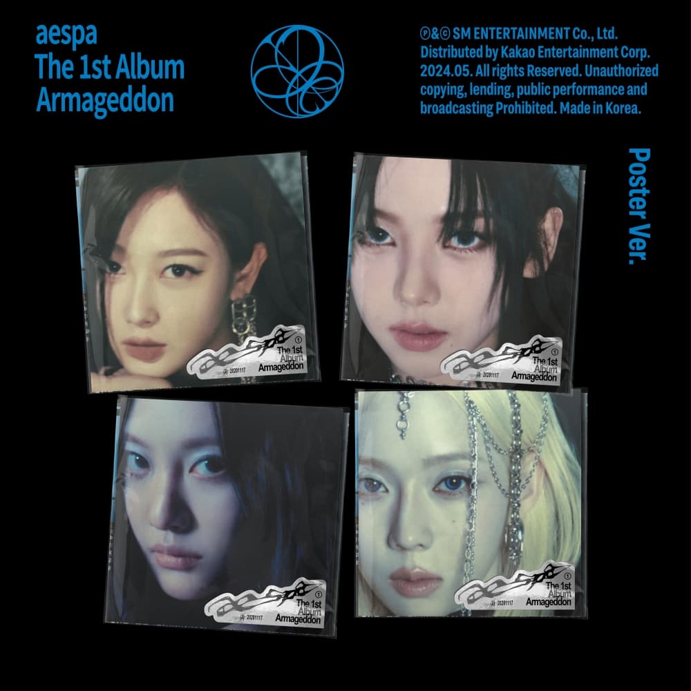 [세트/앨범4종] 에스파 (aespa) - 정규1집 [Armageddon] (Poster Ver.)