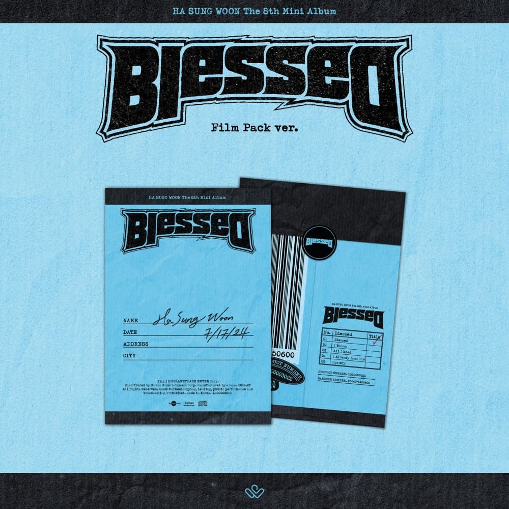하성운 (HA SUNG WOON) - 미니 8집 Blessed [Film Pack ver.] [Mini CD-R]