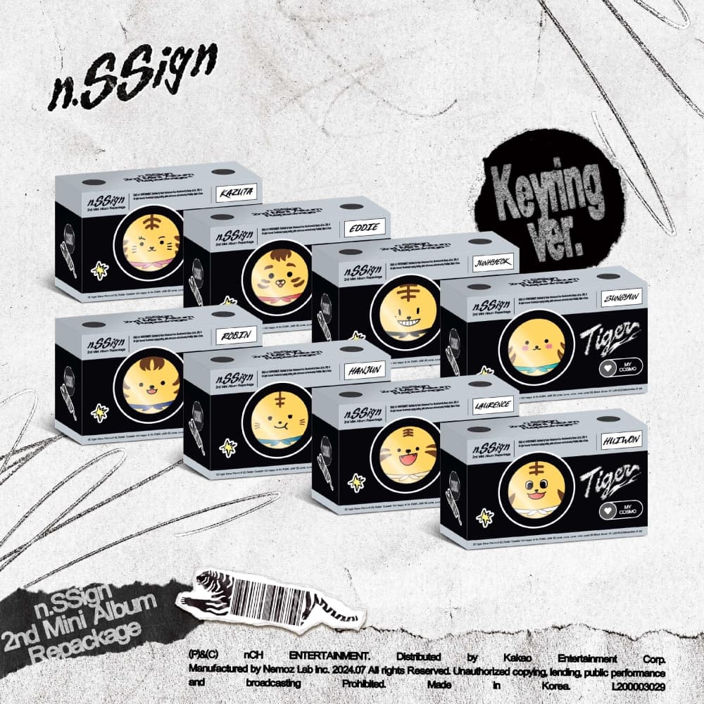 n.SSign (엔싸인) - 2nd Mini Album Repackage [Tiger] (NFC키링 ver.한정반)(랜덤)