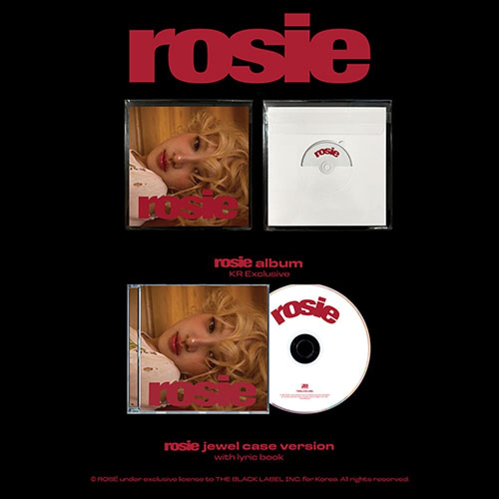 [세트/앨범2종] 로제 (ROSÉ) - first studio album [rosie] (KR Exclusive + JEWEL)