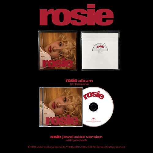 [세트/앨범2종] 로제 (ROSÉ) - first studio album [rosie] (KR Exclusive + JEWEL)