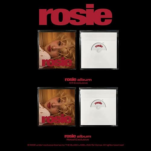[세트/앨범2종] 로제 (ROSÉ) - first studio album [rosie] (KR Exclusive + Retail Exclusive)