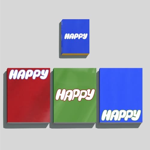 [세트/앨범4종] 진 (Jin) - Solo Album 'Happy' (위버스반+일반반)