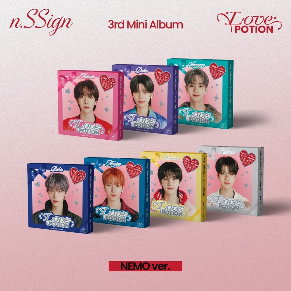 [세트/앨범7종] n.SSign (엔싸인) - 3rd Mini Album [Love Potion] (NEMO ver.) (랜덤)