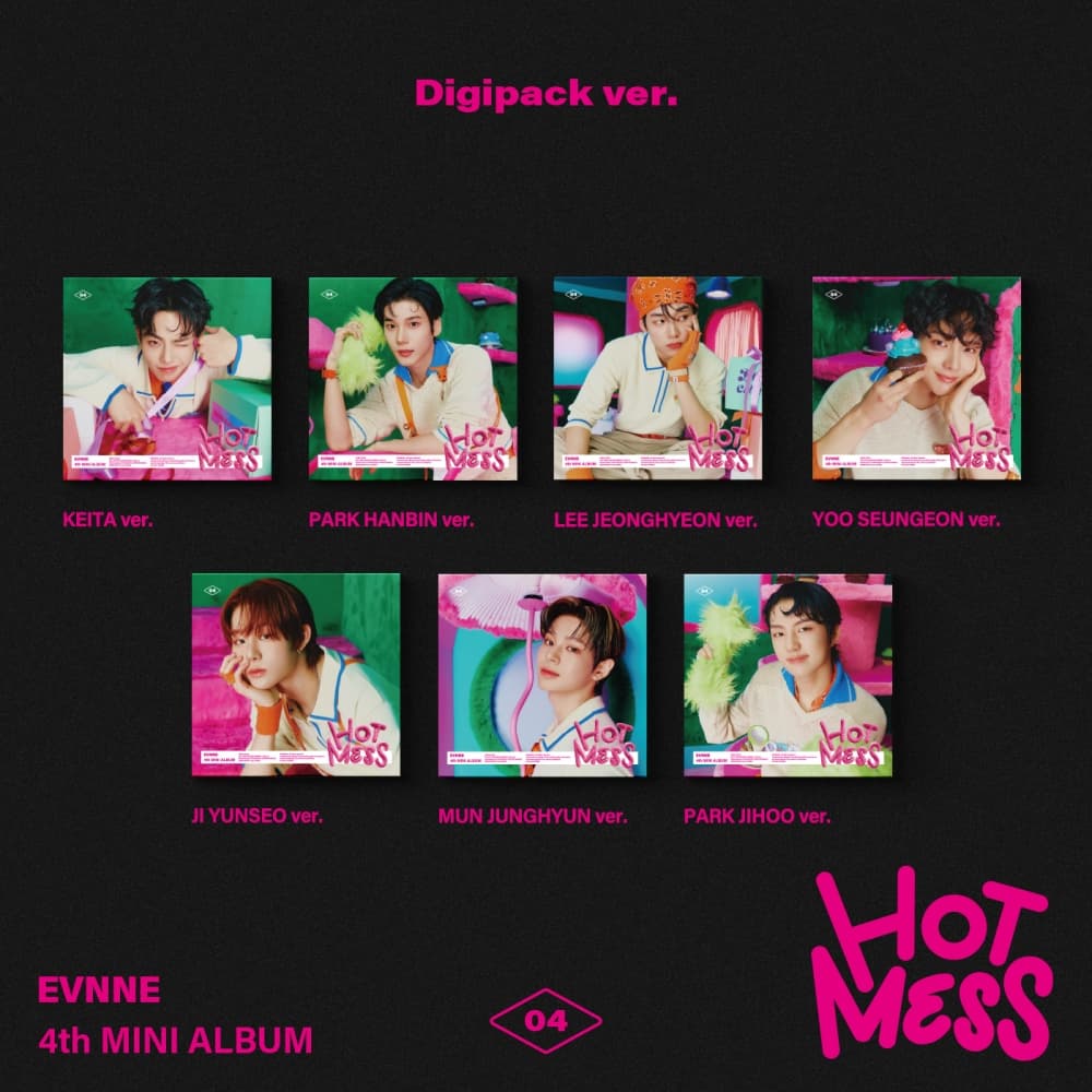 이븐 (EVNNE) - 미니4집 [HOT MESS] (Digipack Ver.) (랜덤)