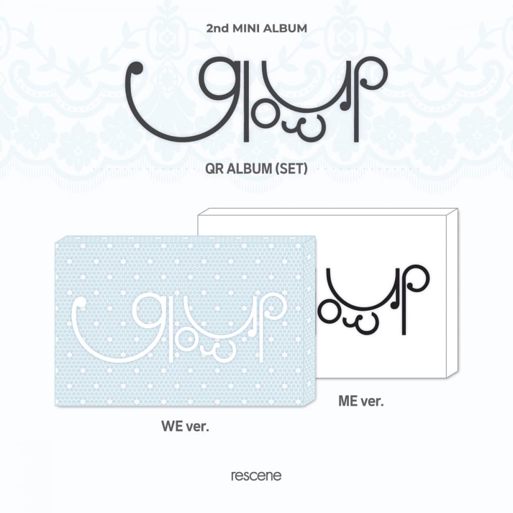 [세트/앨범2종] RESCENE (리센느) - 2nd MINI ALBUM [Glow Up] (QR VER.)