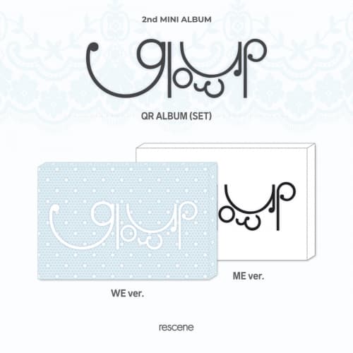 [세트/앨범2종] RESCENE (리센느) - 2nd MINI ALBUM [Glow Up] (QR VER.)