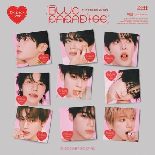 [세트/앨범9종] ZEROBASEONE - The 5th Mini Album [BLUE PARADISE] (Digipack Ver.)