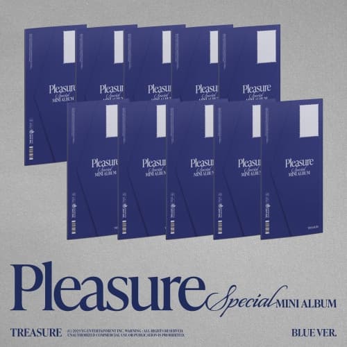 [세트/앨범10종] 트레저 (TREASURE) - SPECIAL MINI ALBUM [PLEASURE] [BLUE VER.]