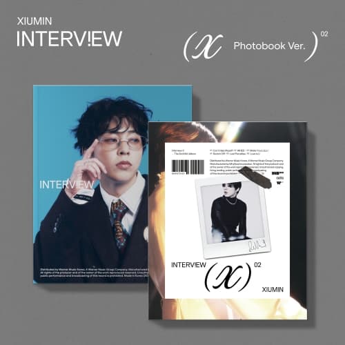 [세트/앨범2종] 시우민 (XIUMIN) - Interview X [Photobook Ver.] (XIU VER., MIN VER.)