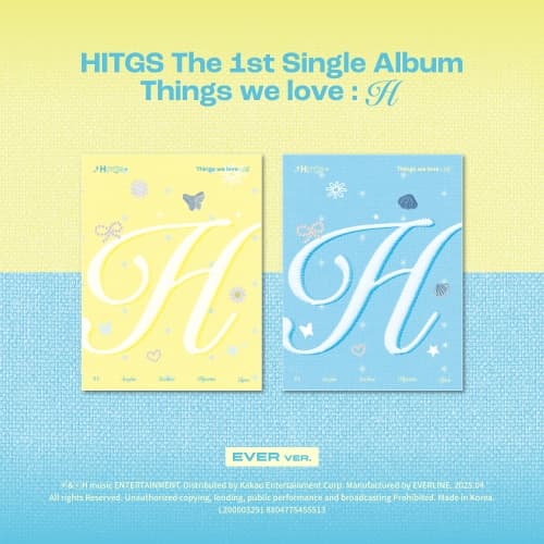 HITGS (힛지스) The 1st Single Album - Things we love : H (EVER) (Hi ver. / Hello ver.) [2종 세트]