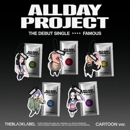 [세트/앨범5종] ALLDAY PROJECT - The Debut Single [FAMOUS] (CARTOON ver.)