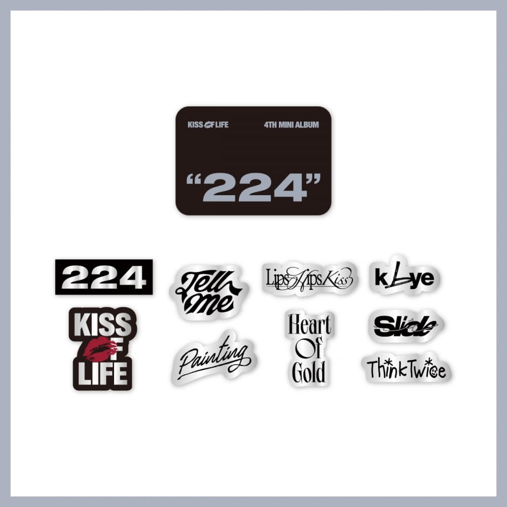 【吻站联合】 KISS OF LIFE_04.TINCASE & STICKER SET_KISS OF LIFE 4th Mini Album [224] JAPAN POP UP STORE OFFICIAL MD
