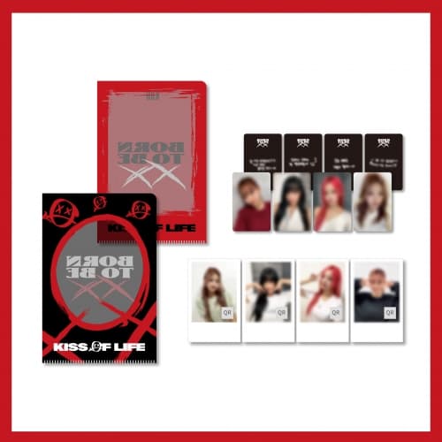 【吻站联合】KISS OF LIFE_05.MINI L HOLDER & PHOTOCARD SET_[Born to be XX] OFFICIAL MD