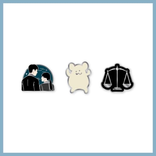 【朴珍荣_BlossomNyoung】未知的首尔_06.METAL BADGE_2025 未知的首尔 POP-UP STORE_OFFICIAL MD