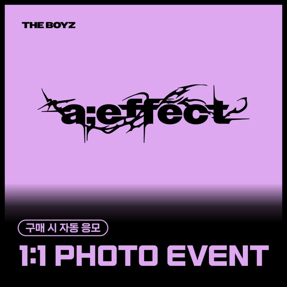 [10/30 1:1 PHOTO EVENT] 더보이즈 (THE BOYZ) - The 10th Mini Album [a;effect] (Photobook / 랜덤)