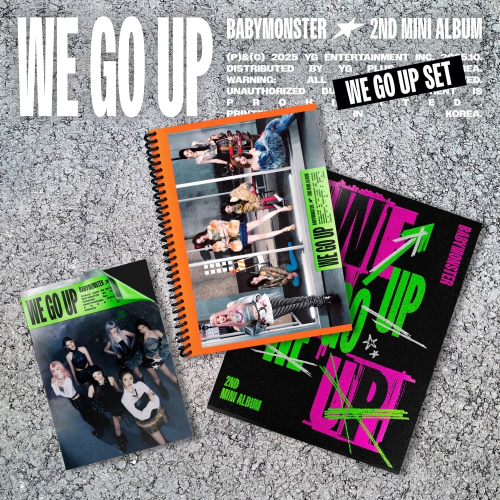 [세트/앨범3종] 베이비몬스터 (BABYMONSTER) - 2nd MINI ALBUM [WE GO UP] WE GO UP SET