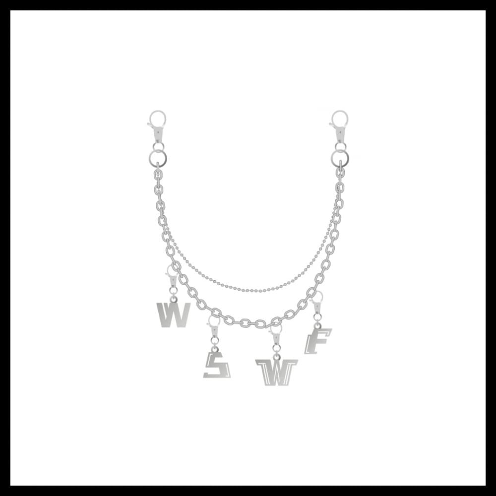 WSWF_05.CHAIN BELT_WORLD OF STREET WOMAN FIGHTER [THE REAL STAGE] TOUR OFFICIAL MD