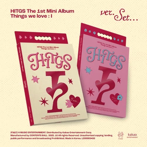 [세트/앨범2종] HITGS (힛지스) The 1st Mini Album - Things we love : I