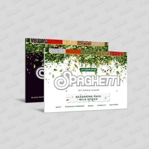 [세트/앨범2종] 르세라핌 (LE SSERAFIM) - 1st Single Album 'SPAGHETTI' (Weverse Albums ver.)