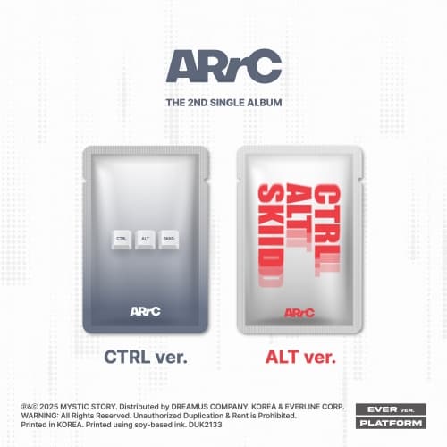 [세트/앨범2종] ARrC (아크) - 2nd single album [CTRL+ALT+SKIID] (CTRL & ALT Ver.)