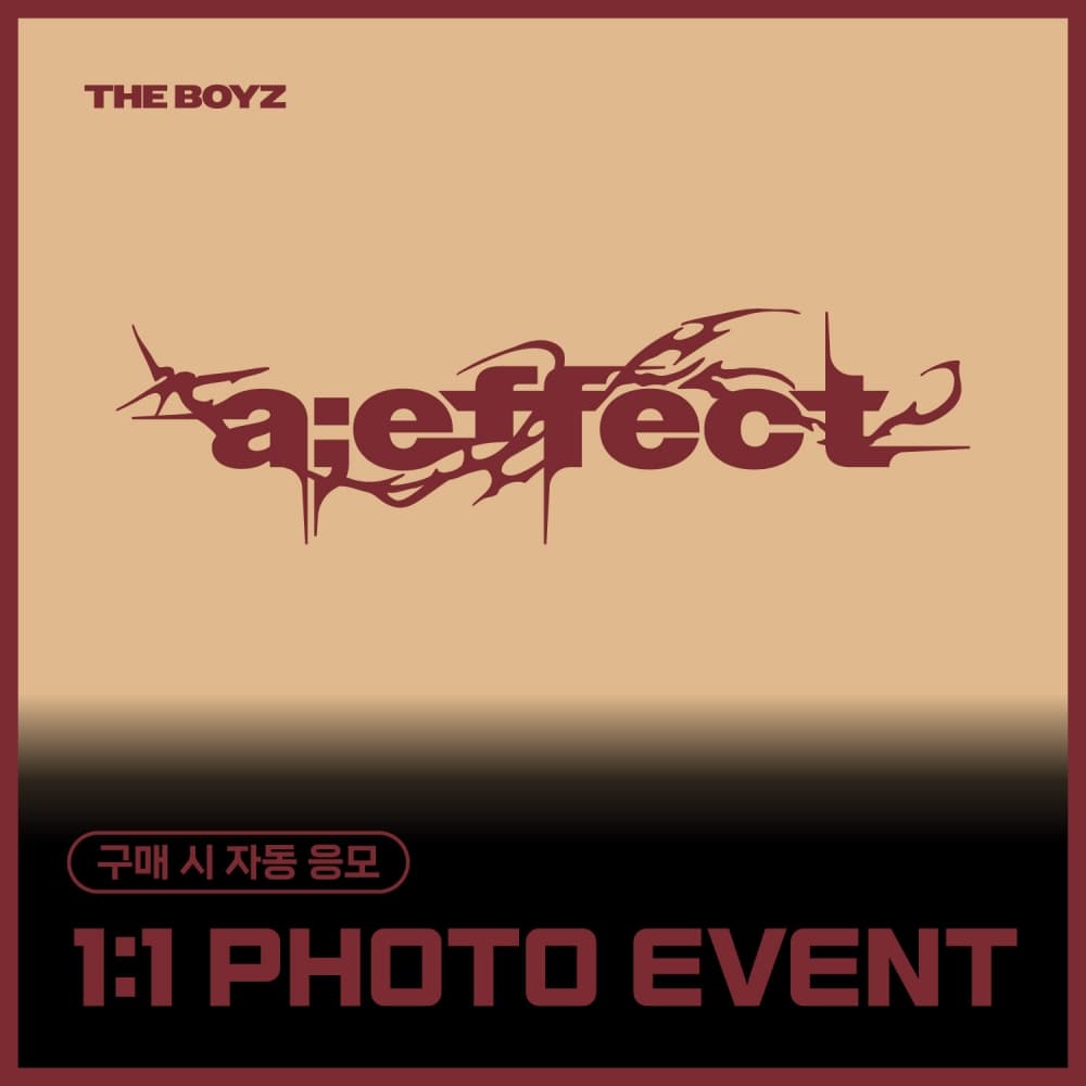 [11/18 1:1 PHOTO EVENT] 더보이즈 (THE BOYZ) - The 10th Mini Album [a;effect] (Photobook / 랜덤)