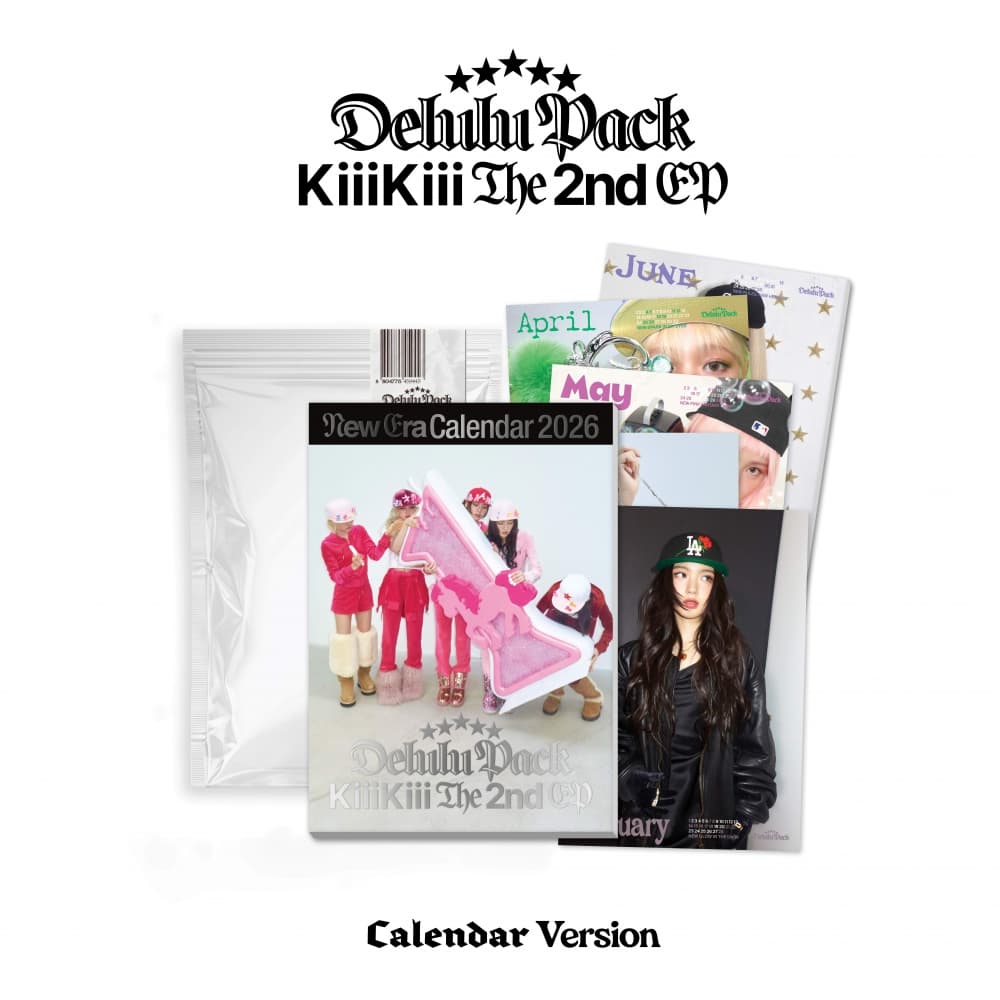 KiiiKiii (키키) - The 2nd EP [Delulu Pack] Calendar. Version.