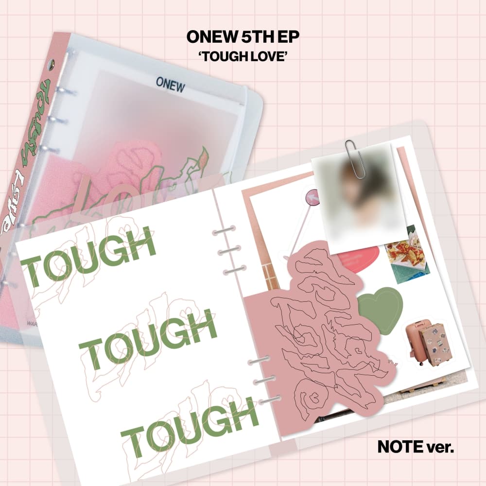 온유 (ONEW) - 미니앨범5집 TOUGH LOVE (NOTE Ver.)