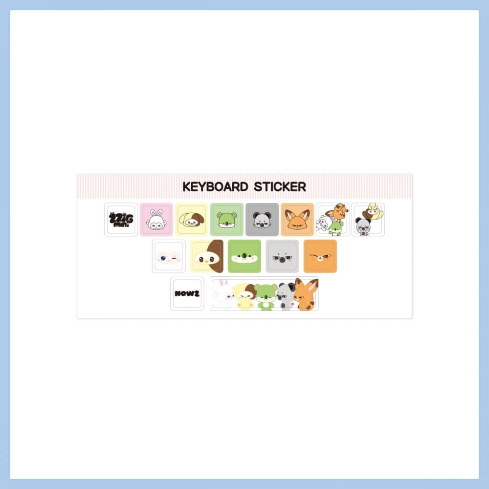 NOWZ (나우즈)_06. KEYBOARD STICKER_POP-UP STORE [ZZiGmini] MD