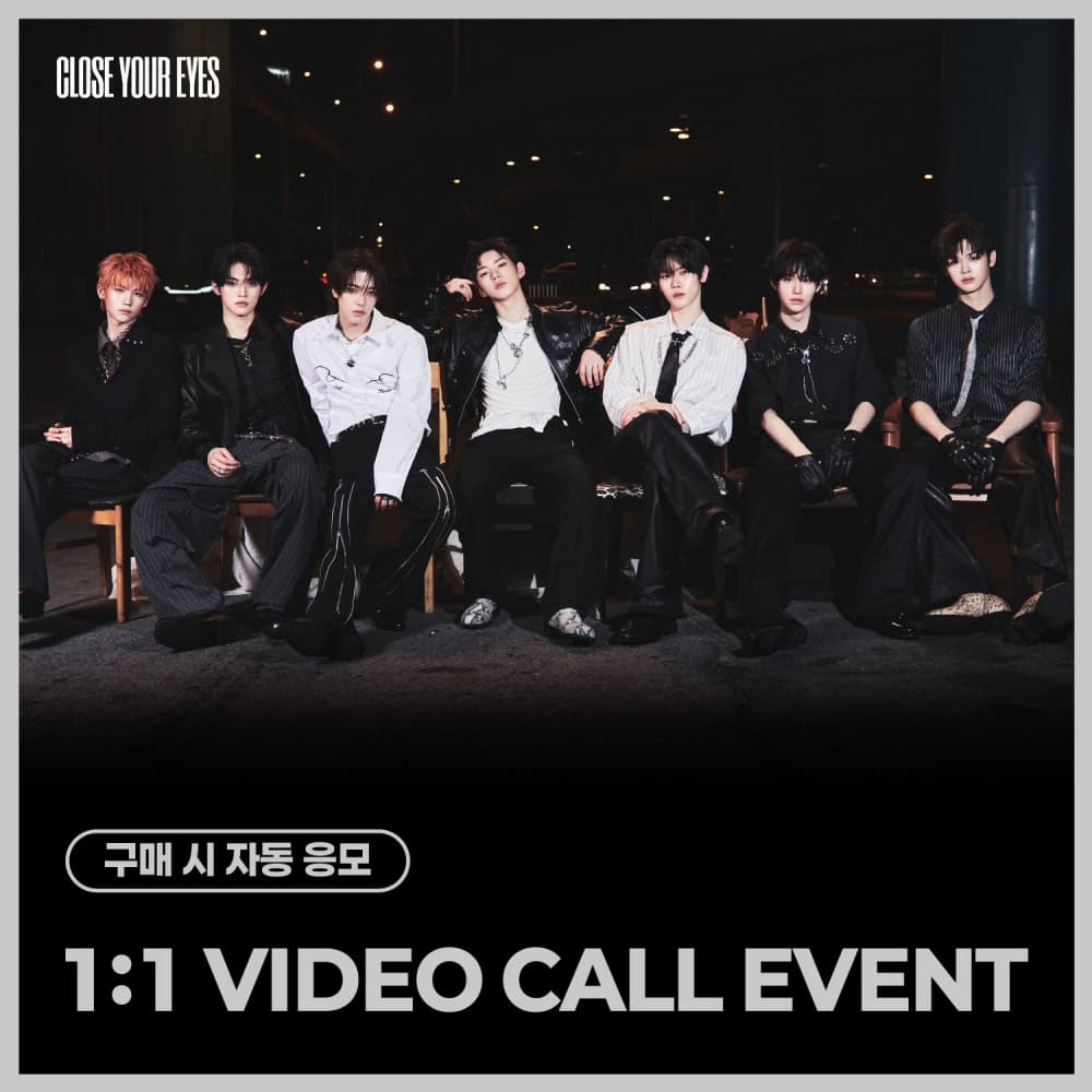 [5/1 1:1 VIDEO CALL EVENT] CLOSE YOUR EYES - The 3rd Mini Album [blackout] (ticket ver.)