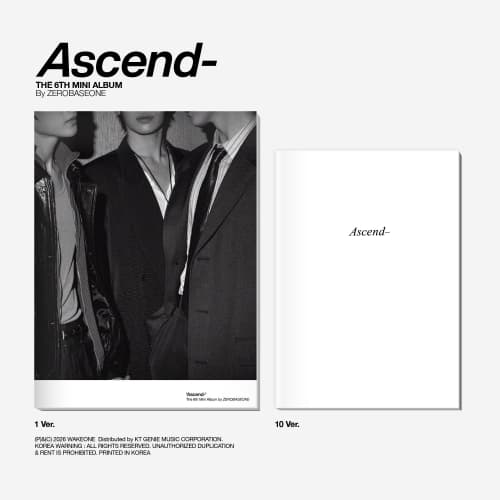 ZEROBASEONE - The 6th Mini Album [Ascend-] Photobook Ver. (1 Ver. & 10 Ver.) (랜덤)