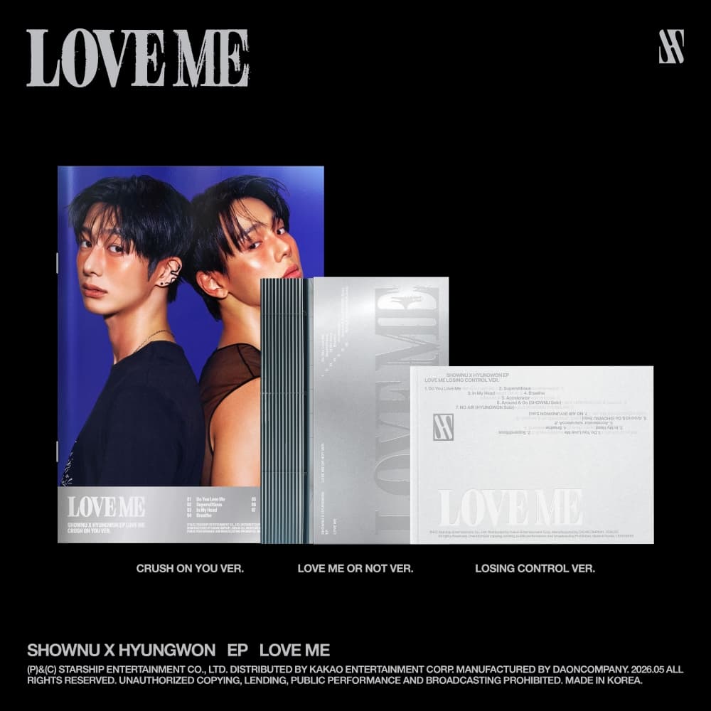 [세트/앨범3종] 셔누X형원 (몬스타엑스) EP [LOVE ME]