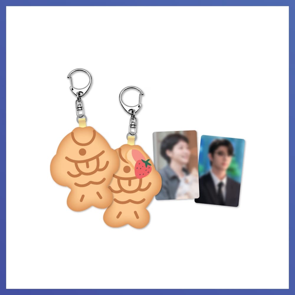 【剧博小卫星】 柔美的细胞君3 (Yumi's Cells 3)_09. 붕어빵 인형 키링_POP-UP STORE MD