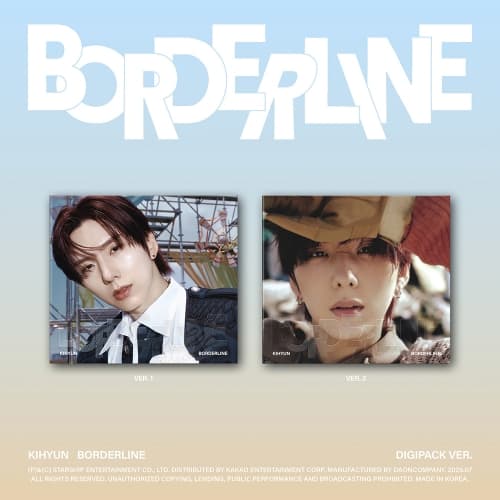 [세트/앨범2종] 기현 (KIHYUN) - EP [BORDERLINE] (DIGIPACK VER.)