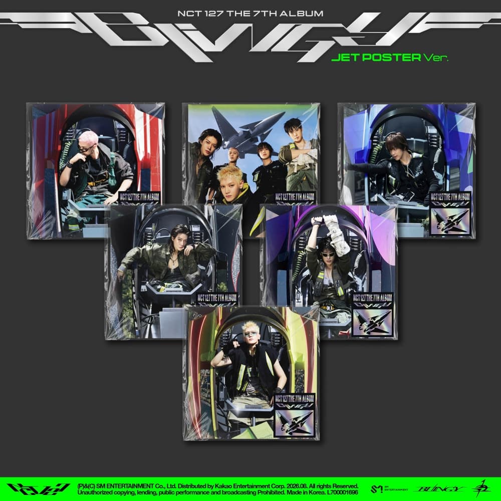 NCT 127 - 정규 7집 [BLINGY] (JET Poster Ver.) (랜덤)