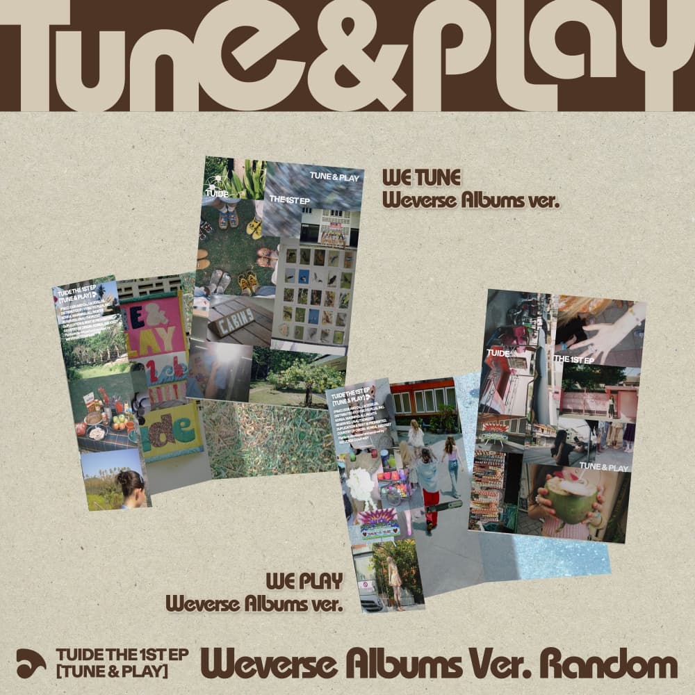 [세트/앨범2종] TUIDE - The 1st EP [TUNE & PLAY] Weverse Albums ver.