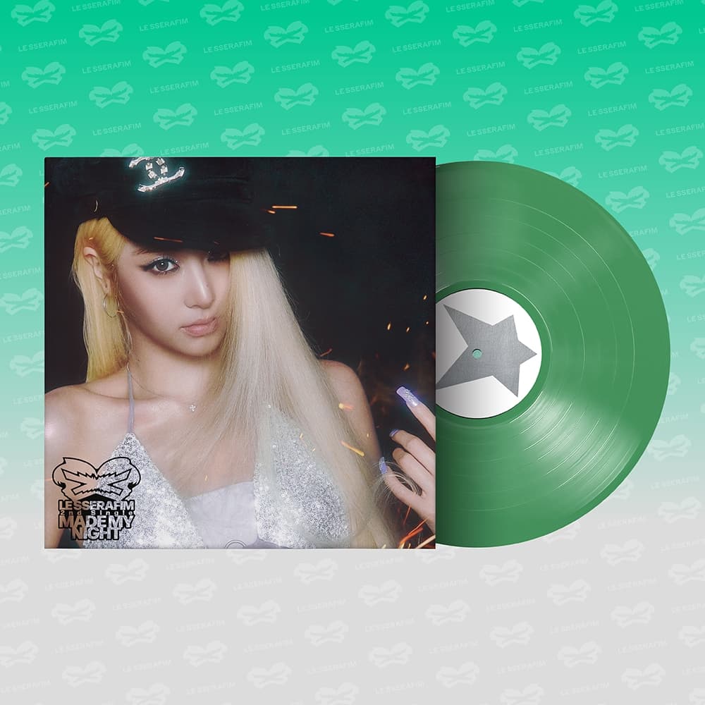[변심반품불가] 르세라핌 (LE SSERAFIM) - 2nd Single Album 'Made My Night' Vinyl (SPRING GREEN ver.)