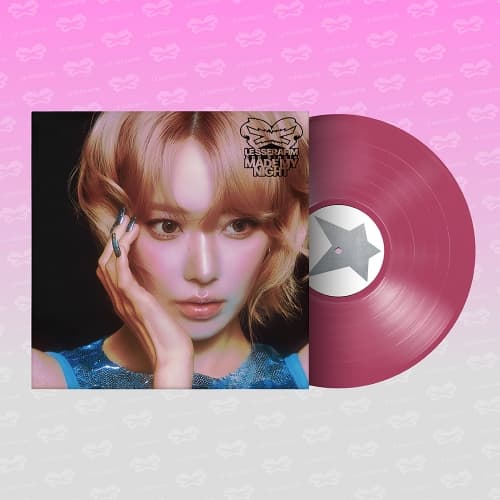 [변심반품불가] 르세라핌 (LE SSERAFIM) - 2nd Single Album 'Made My Night' Vinyl (HOT PINK ver.)