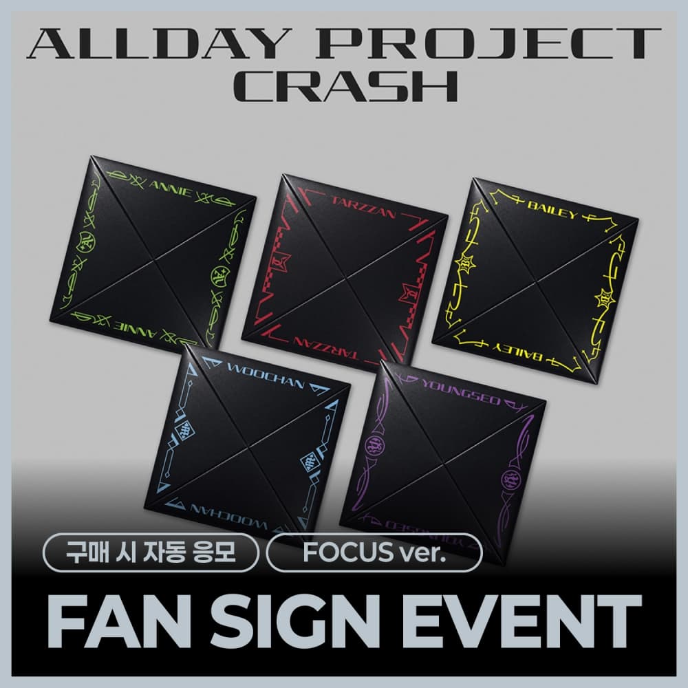 [10/9 FAN SIGN EVENT] ALLDAY PROJECT - The 2nd EP Album 'CRASH' (FOCUS ver. / 랜덤)