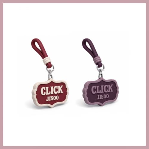 지수 (JISOO)_11-12. SILICONE KEY CHARM (LOGO)_POP-UP STORE [JISOO : CLICK in SEOUL] MD