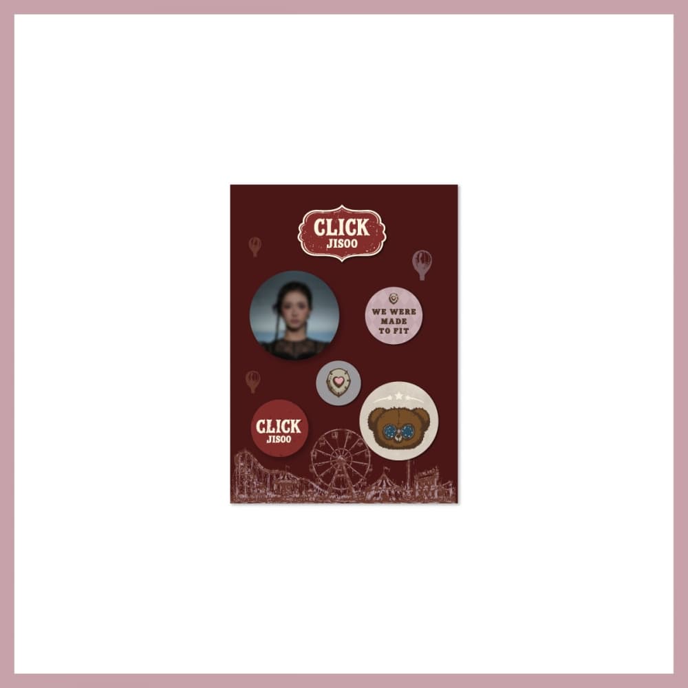 지수 (JISOO)_01. PIN BUTTON SET_POP-UP STORE [JISOO : CLICK in SEOUL] MD